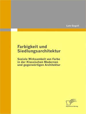 cover image of Farbigkeit und Siedlungsarchitektur